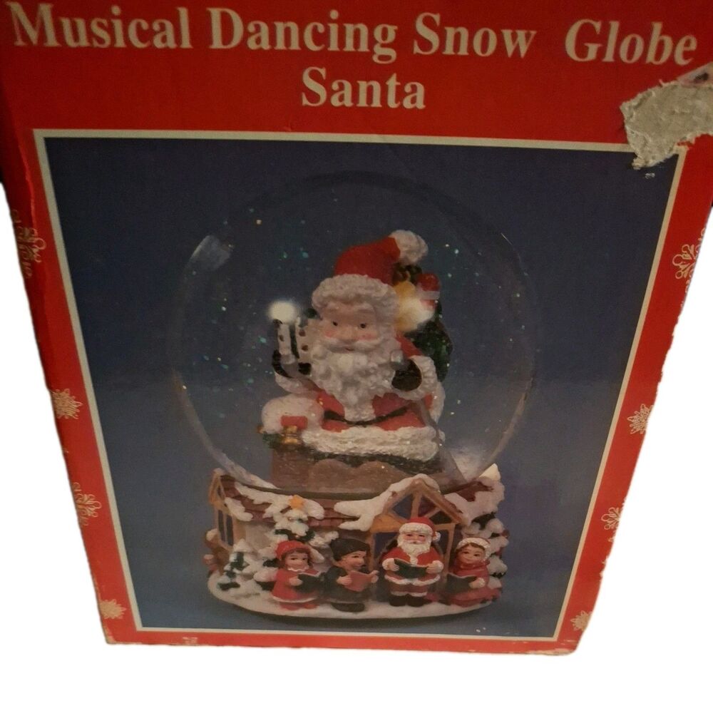 Heritage Mint LTD 1998 Musical Santa Snow Globe